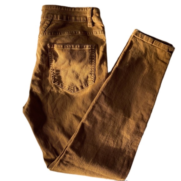 [CLOSED] BROWN DENIM SKINNY STRETCH JEANS - Picture 3 of 7